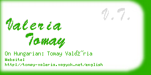 valeria tomay business card